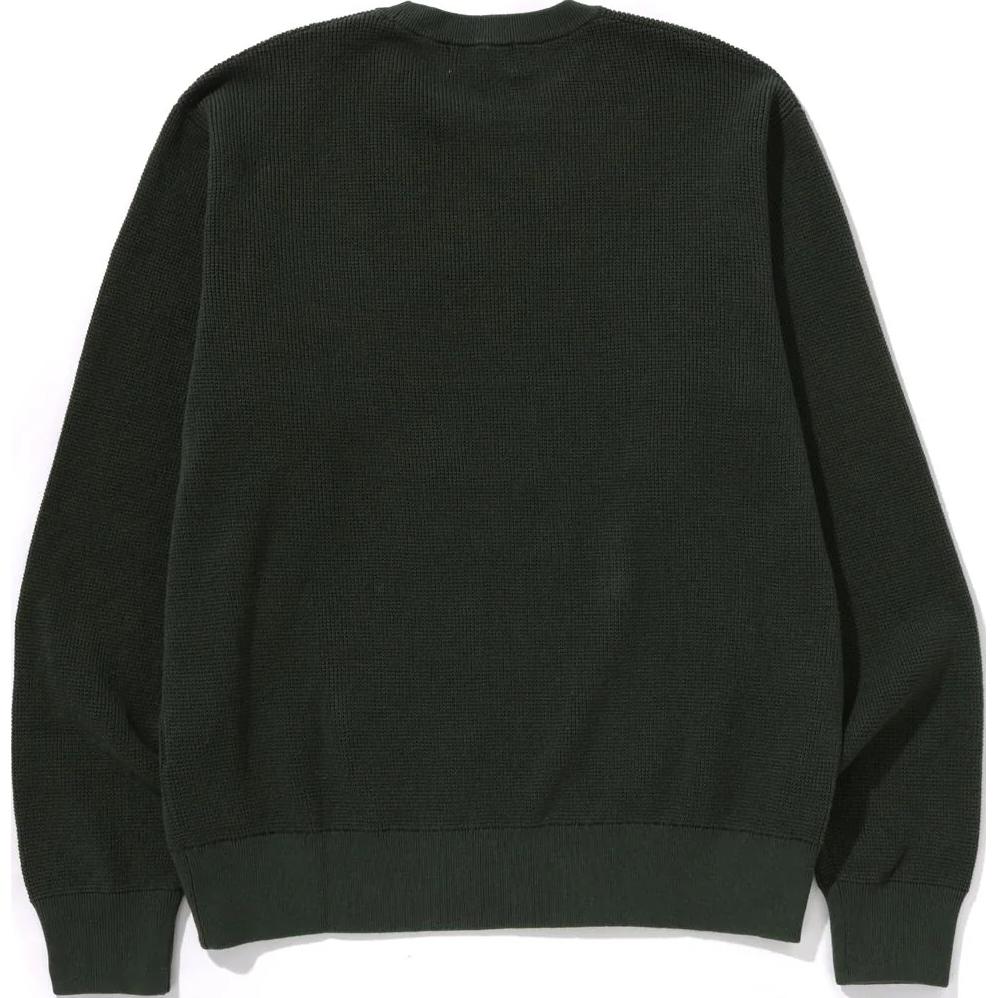 Bape College Waffle Sweter z okrągłym dekoltem 1L30-120-002