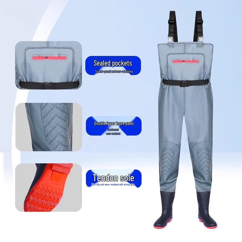 GUAIKEAI Men s One-Piece Rain Waders