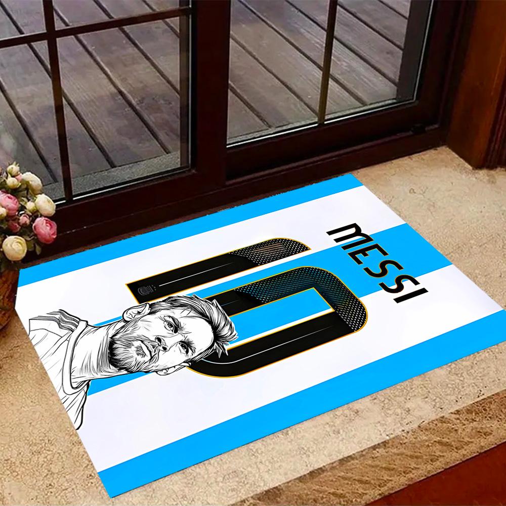 Argentina's Messi Action Carpet Design for Living Rooms Bedrooms Playrooms Kitchen Antislip Carpet Anime Office Decor Wedding Party Gift