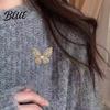 Faux Pearl Rhinestone Brooch Women Three-Dimensional Butterfly Design Pin