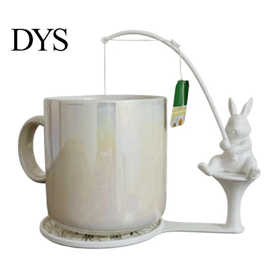 Frog Coaster Fishing Animal Tea Bag Holder, 3D Printed Heat-Resistant Coaster, Accessory for Shaped Cup and Coffee Mug, Gift Lovers & Enthusiasts
