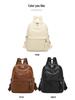 2025 Women's Vintage Soft Leather Tassel Backpack – Spacious, Stylish, and Versatile for Commute