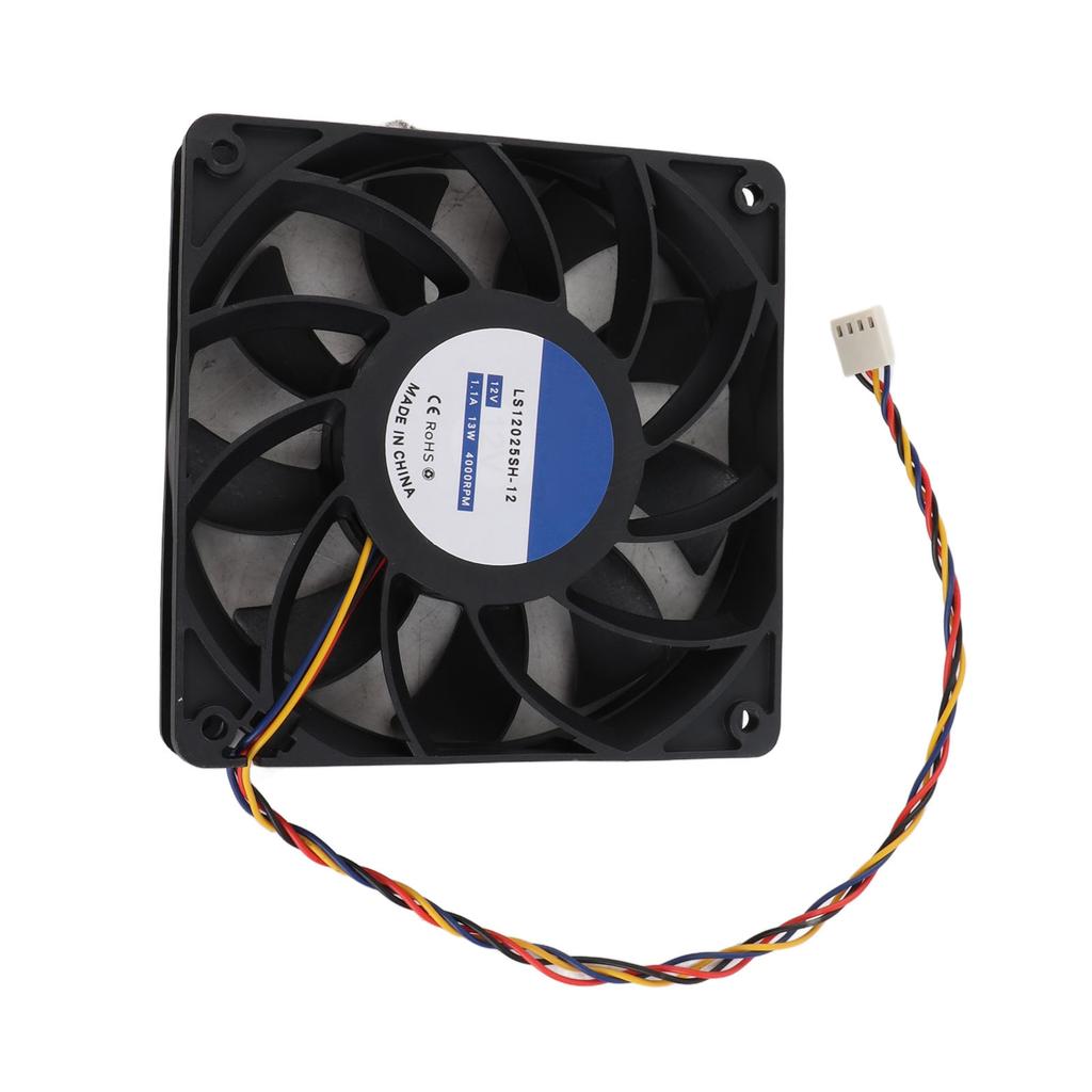 120mm Computer Case Fan Double Ball Bearing Support PMW Temperature Control 4000rpm 4Pin 12V