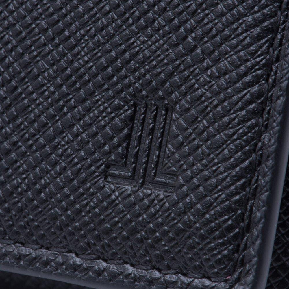 Lanvin Collection Couleur de Vin Bifold Long Wallet JLMW0GT1 Black