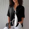 Womens Button Down Shirts Linen Button Down Shirts Half Sleeve Shirts For Women Half Sleeve Tops For Women