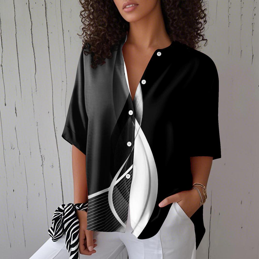Womens Button Down Shirts Linen Button Down Shirts Half Sleeve Shirts For Women Half Sleeve Tops For Women