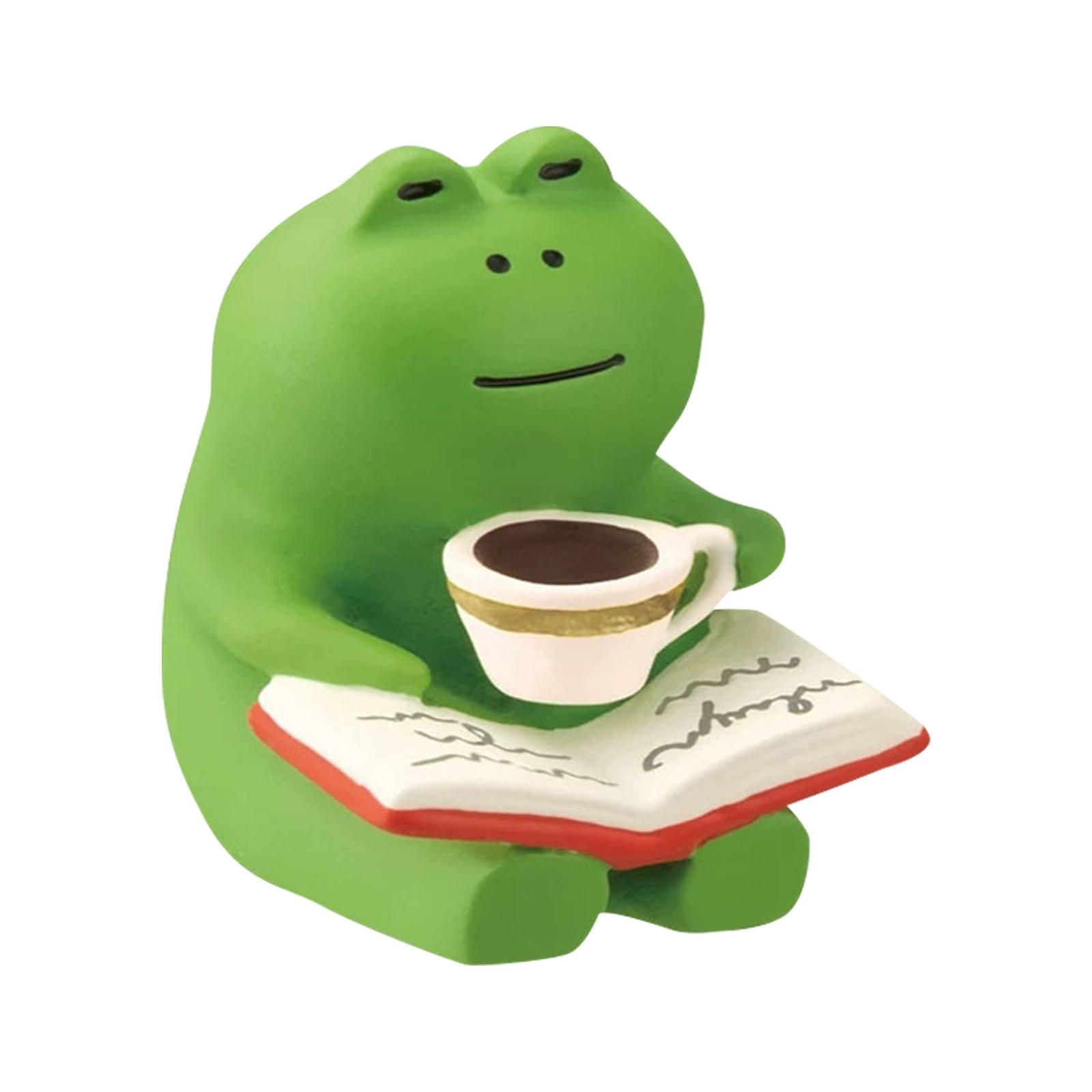 

Миниатюрные фигурки лягушек - забавная скульптура для полки, украшения стола, настольные аксессуары - идеальный милый подарок для любителей лягушек