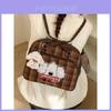 Mochila de Cão de Desenho Animado em PU Para Mulheres e Homens Com Alças de Ombro Acolchoadas Para Uso Diário Casual