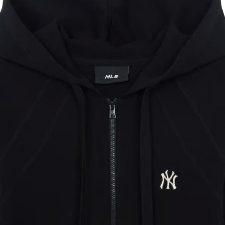 MLB New York Yankees Logo Zip-Up Hoodie Jacket Women jackets 3FKCB0261-50BKS