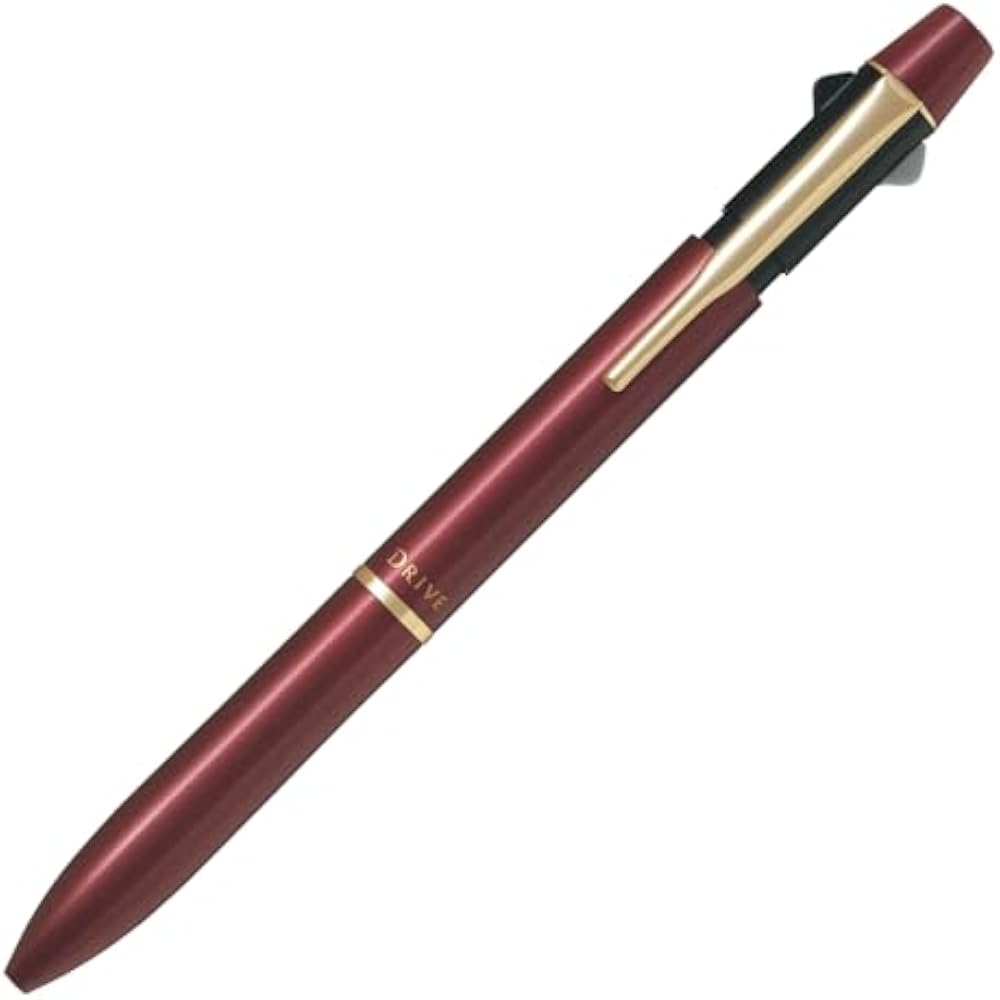 Pilot Mechanical Pencil+Ballpoint Pen 0.7mm Fine Line Black Red 2+1 Acro Drive Deep Red (BKHD-250...