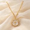 Geometric Irregular Colorful Enamel Pendant Necklace for Women Stainless Steel Heart Moon Star Charm Necklace Dainty Jewelry