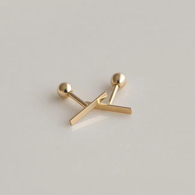 14k Daily Stick Bar Piercing (14k Gold) (Bar Thickness 1mm) PIB05