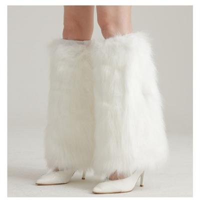 Soft Plush Leg Sleeves Thermal Protective Christmas Leg Warmer For Cold Weather Holiday Event Dressingup Accessories