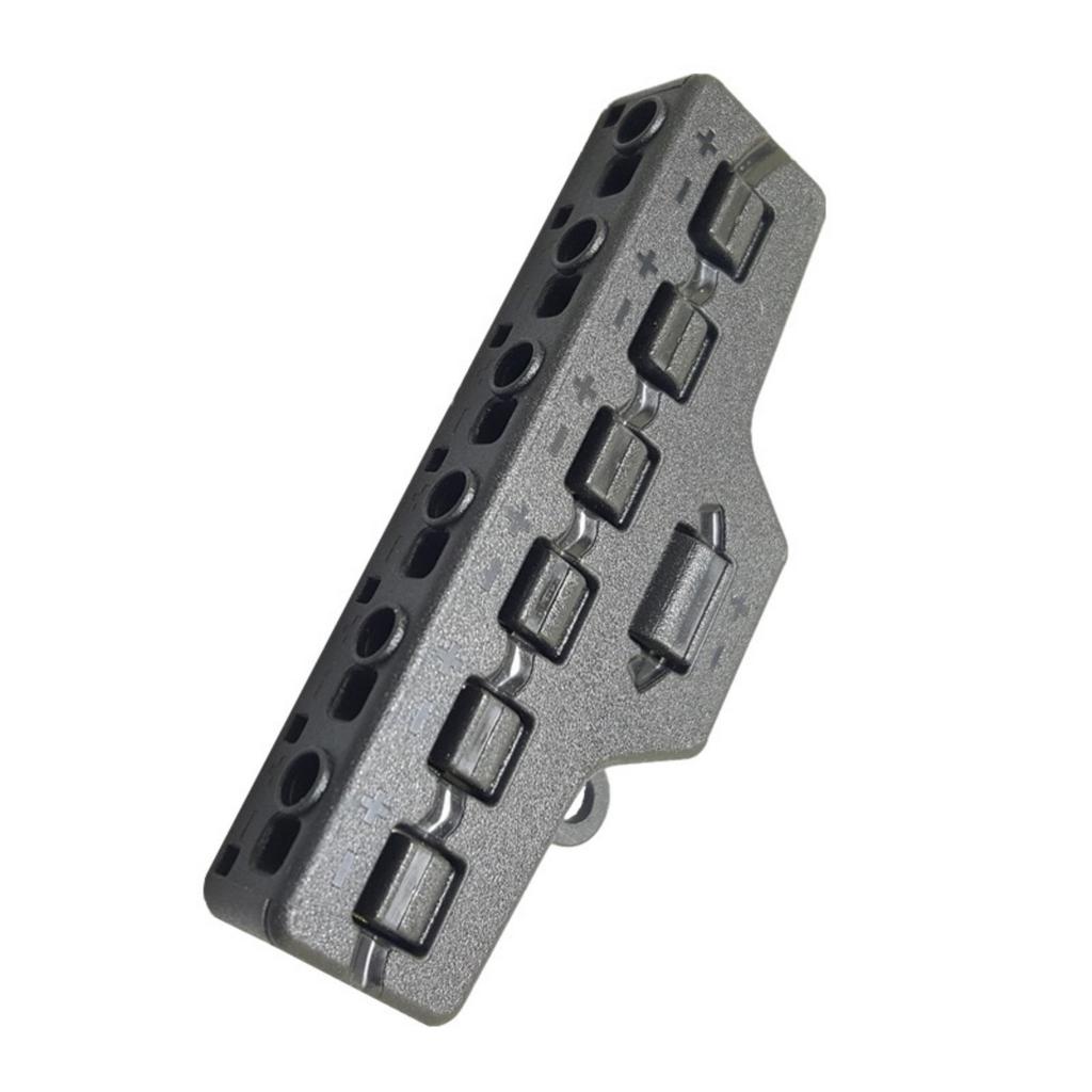 Niederspannungskabelverteiler, 1 Eingang, 6 Ausgänge, LED-Beleuchtungskabel-Anschlussblock für LED-Streifenbeleuchtungs-Verteilerblock