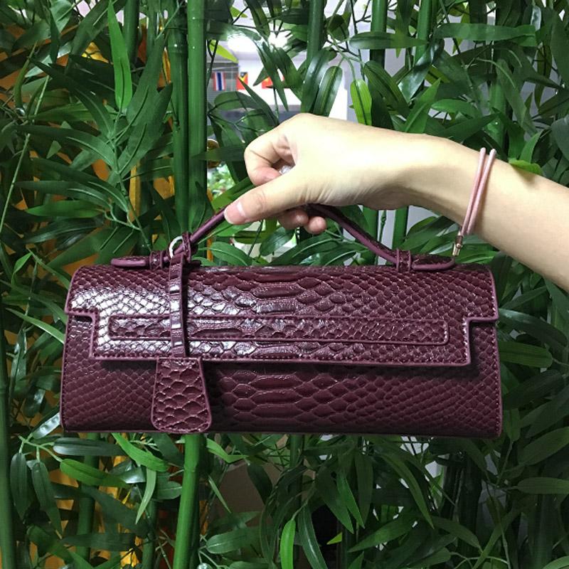 

Элегантная женская длинная сумка-клатч, темно-бордовая сумка-тоут, женская сумка-тоут из искусственной кожи, модный кошелек, женская сумка-мессенджер через плечо