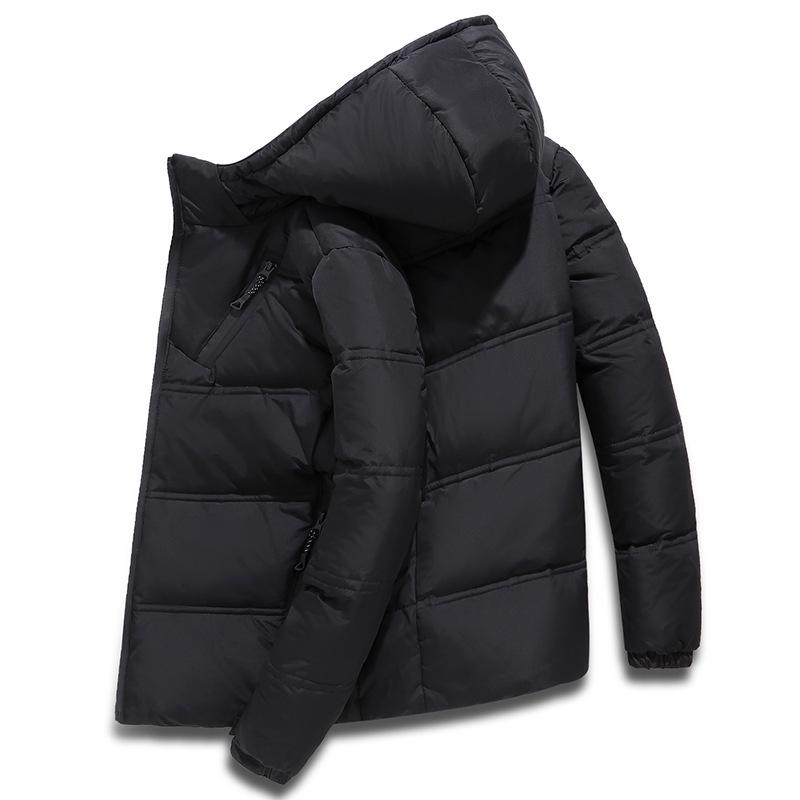 Men's Plus-Size Winter Cotton Jacket with Detachable Hat – Stylish, Warm, Thickened, Cross-Border Outdoor Sportswear