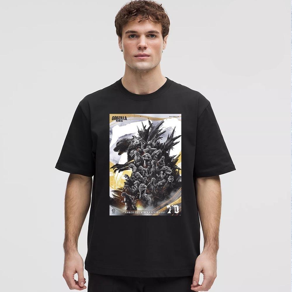 Godzilla 70th Anniversary Poster Unveiled By Toho Unisex T-Shirt Size S-4XL Unisex T-Shirt XL