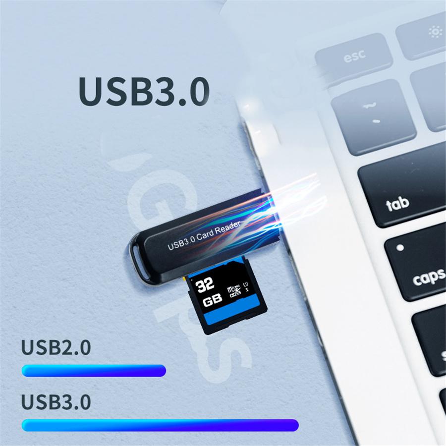 Usb3.0 multifunctional mobile phone tf card reader memory stick card reader New