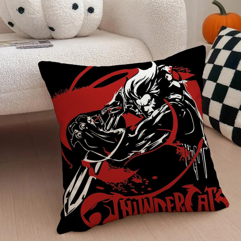Cartoon TThunderCatsES Cushion Cover Throw Pillow Cover Hidden Button Durable Polyester Chair Cushion