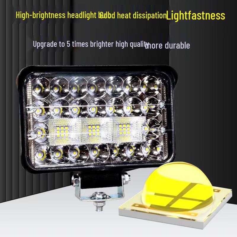 Super Bright LED Spotlight for Trucks & Vehicles: 12v/24v Headlight and Fog Light
