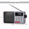 Solar Portable FM Radio Rechargeable Bluetooth Speaker USB TF Card MP3 Music Player with Recording LED Light Radio FM Receiver