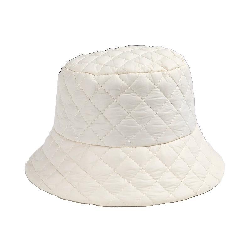 

Autumn and Winter Waffle Solid Color Versatile Fisherman Hat Korean Style Outdoor Warm and Cold-Proof Fashionable Bucket Hat 58 бежевый