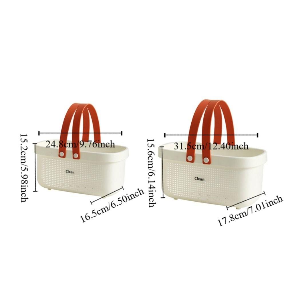 Multifunctional Shower Storage Basket Hollow Picnic Tote Bag Portable Bath Toiletry Bag For Home