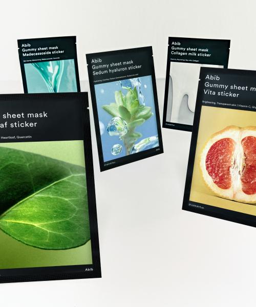 

Наклейки-маски Abib Gummy Sheet Mask Sticker, 5 шт. (5 типов) Houttuynia Cordata Sticker 5ea