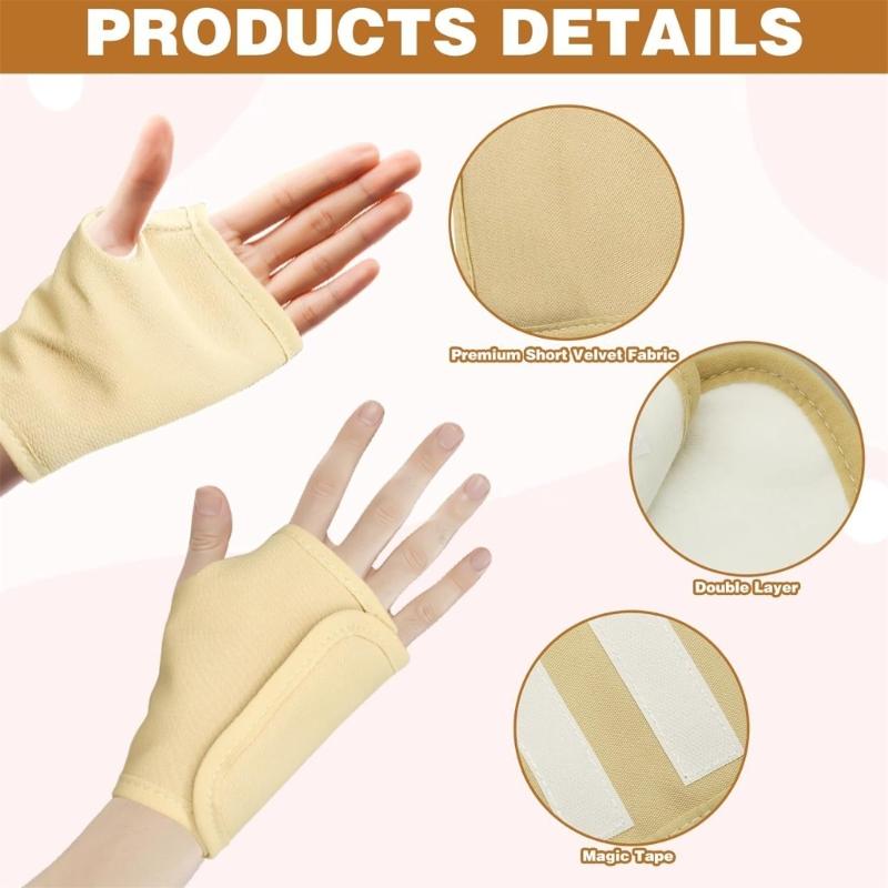 1 Paar Rollenöl Bio-Packungsset Rollenöl-Packungswickel für Hände Hochabsorbierendes Baumwoll-Handrollenöl-Packungen
