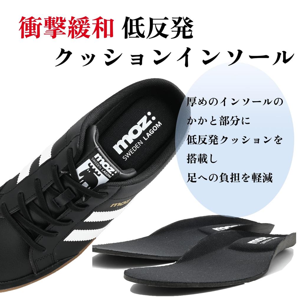 Mozu Clog Slide Retro Classic Memory Foam Cushion 5815 Size Men's Sandals, Easy-to-Slip Sneakers, Design, Lightweight, Insole, (Black, 25.5cm)