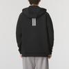 Adidas Solid Color Letter Logo Printed Hooded Long Sleeve Jacket Men Jacket Black IX5706