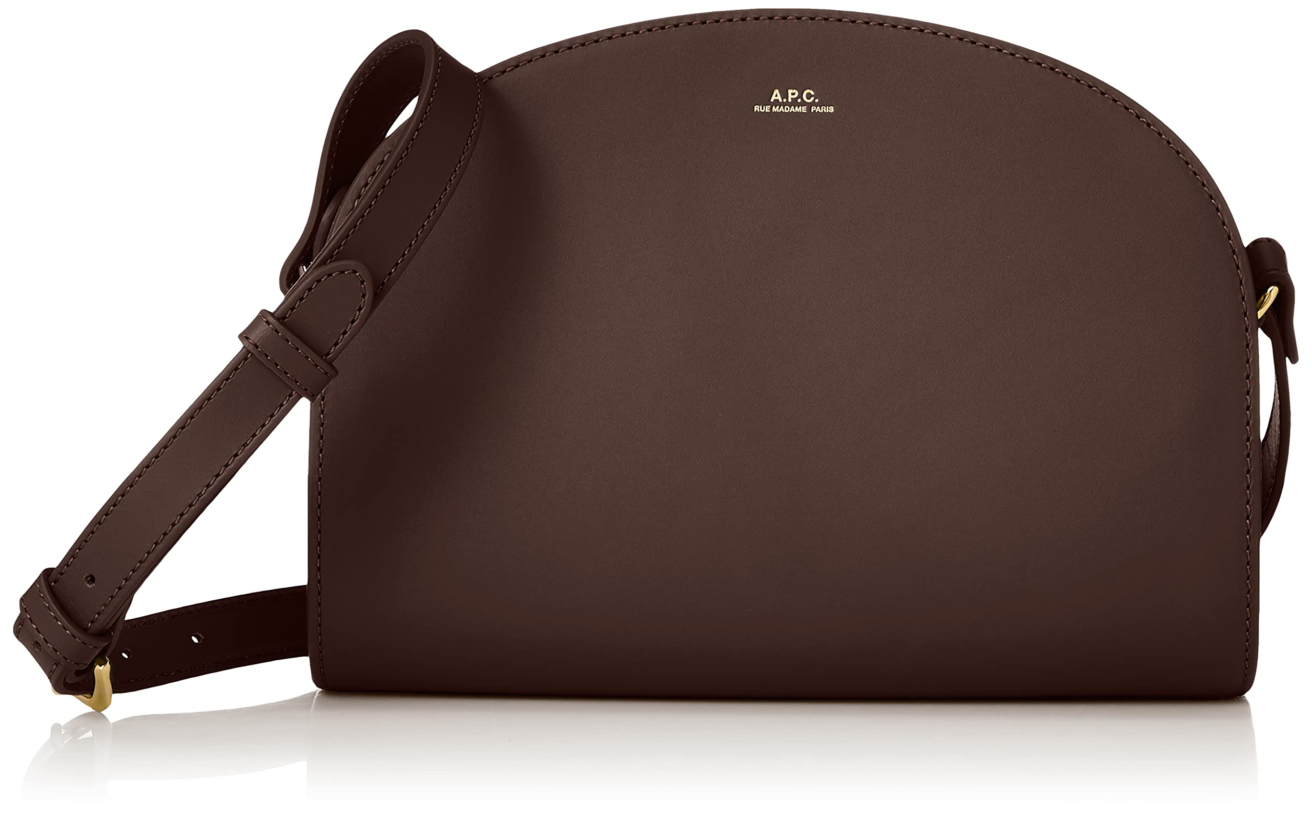 

Shoulder Bag Brun [Apace] PXAWV-F61048 SacDemi-Lune Women s [Item]