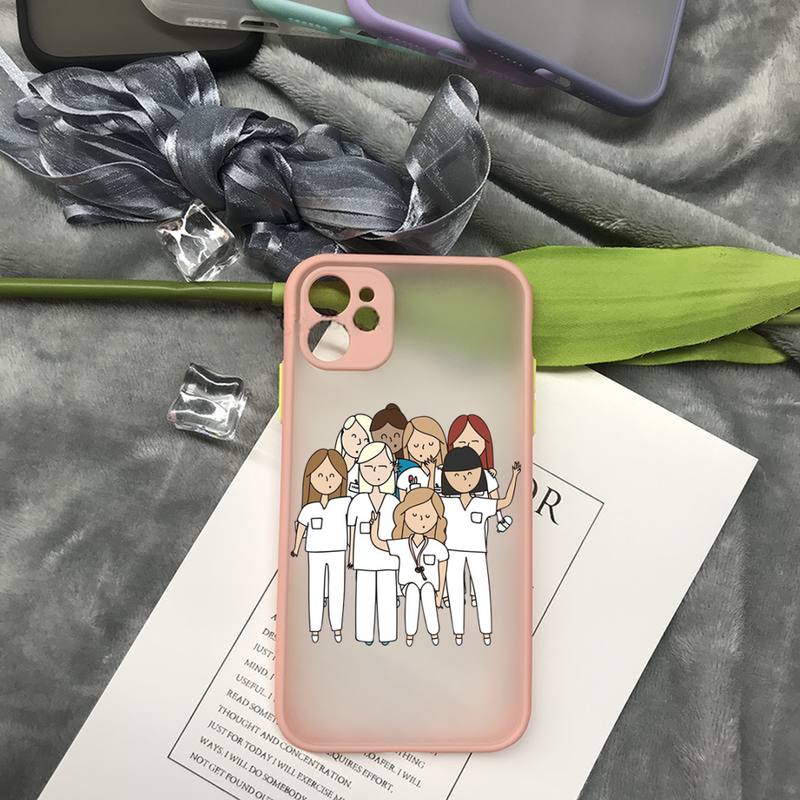 Nurse Medical Medicine Health Heart Phone Case For iPhone 16 15 14 13 12 11 Pro Max Mini SE 7 8 Plus Matte Cover Clear Fundas