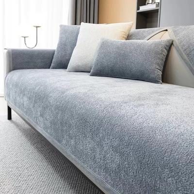 Thickening Plush Sofa Cover for Living Room 1/2/3/4 Seater Non-slip L Shaped Corner Armchair Sofa Slipcover Furniture Protector