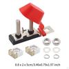 Mrbf Terminal Fuse Block Dual Studs 58V Compact Premium Practical, Dustproof, Portable Mount