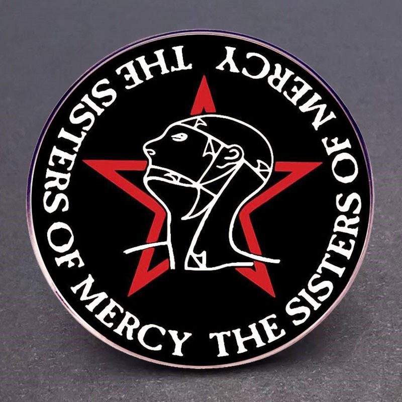 Épinglette Superbe Sisters Of Mercy Broche Groupe de Rock Badge en Alliage Métallique Pour Amateurs de Musique