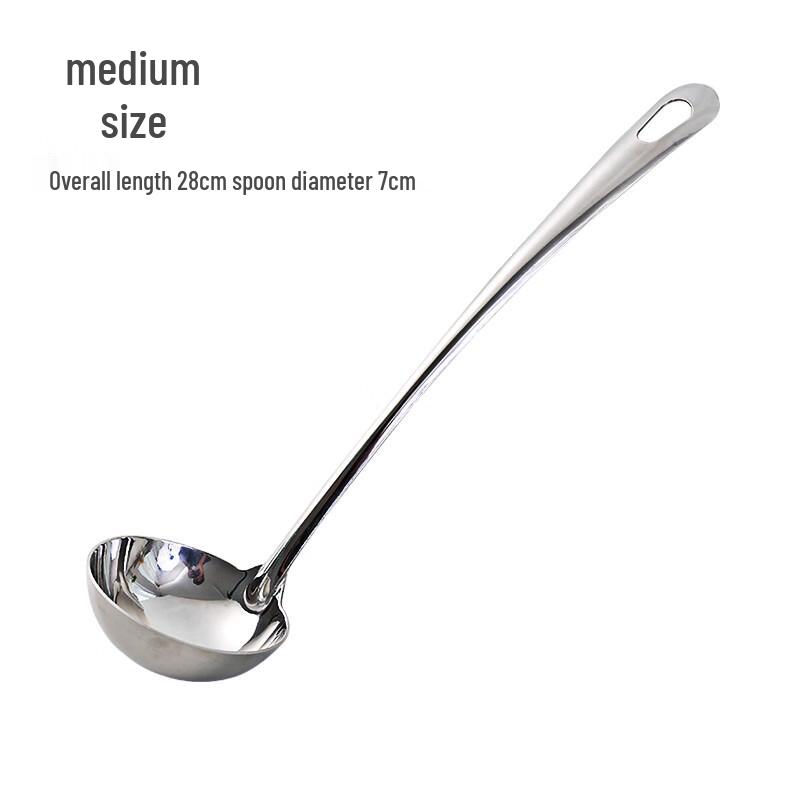 Zhaoran Long-Handle Stainless Steel Soup Ladle Medium