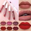 Sexy zamatový matný lesk na pery tekutý lesk na pery Beauty Red Nude vodeodolný dlhotrvajúci make-up