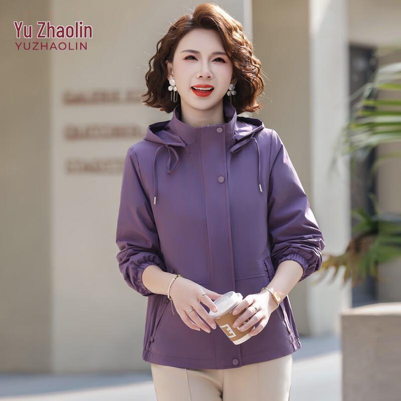 YUZHAOLIN Women s Casual Hooded Spring/Autumn Jacket XL