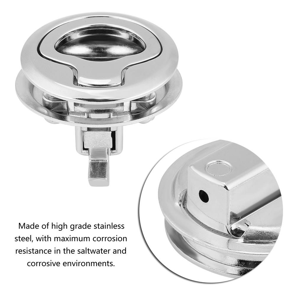 Stainless Steel Flush Pull Hatch Latch Slam Latch for RV Marine Boat RV