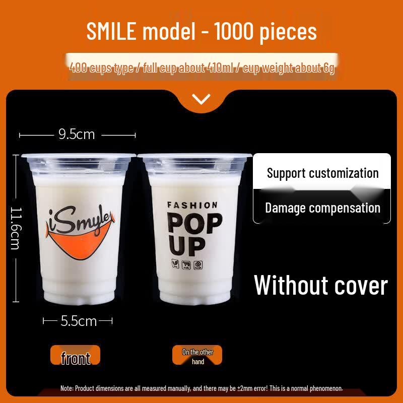 Qiwei 95mm Disposable Plastic Drink Cups with Lids