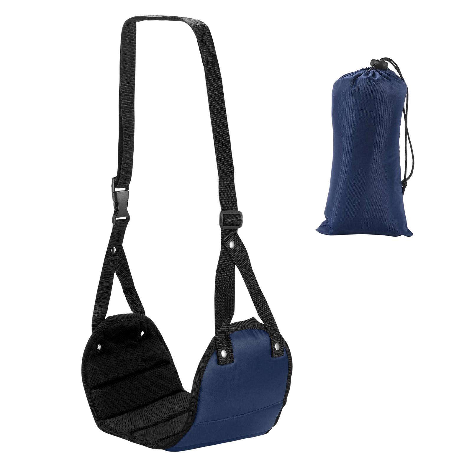 

Подставка для ног в самолете Портативная регулируемая подставка для ног в самолете Гамак для ног Необходимые вещи для путешествий Подставка для ног в ручной клади обеспечивает комфорт темно-синий