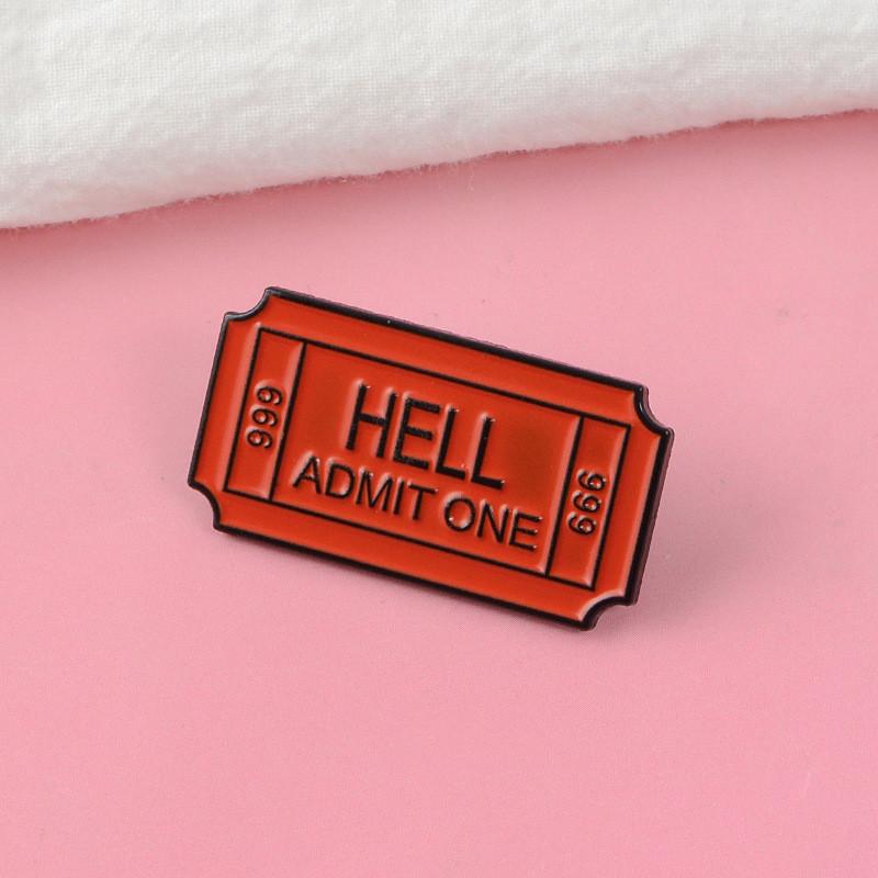 Red Postal Contemporary Stamp Brooch Pin Crafted In Alloy Perfect For Unique Fashion Statements