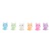 Micro Feature Cartoon Cute Glow-in-the-dark Roll Ear Cat Resin Feature Desktop Car Light Up Cat Ornament Accessories
