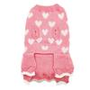 Valentines Day Pet Sweater Dress for Small Dogs All Size Cats Heart Pattern Designs Knitdress Turtleneck Knitwear