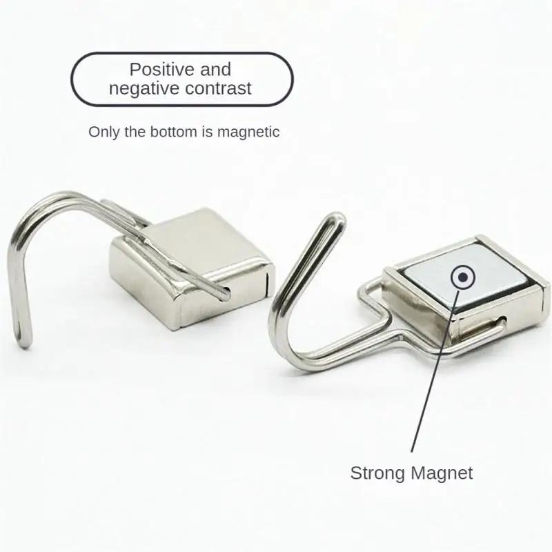 1-10PCS Strong Magnetic Hooks Multi-Purpose Storage Hooks Home Kitchen Bar Storage Hooks Key Storage Hooks Bathroom Hangers