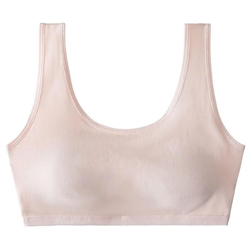 - Age underwear women's bra development period pure cotton junior high school students high school students Korean version sports tube top thin