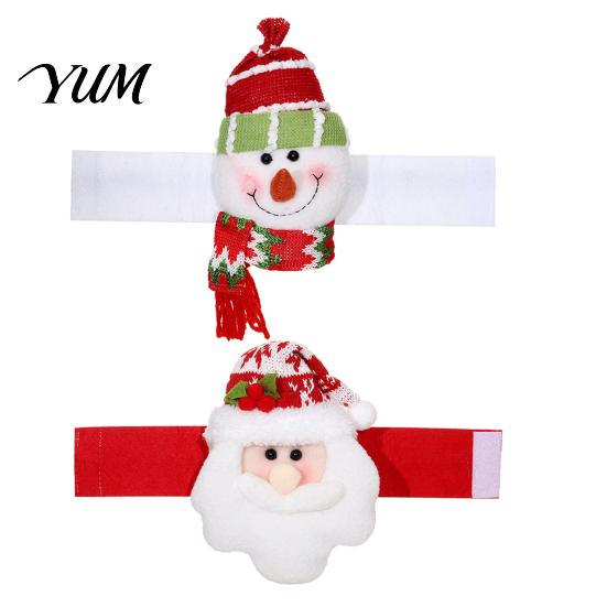 Santa Claus Curtain Tiebacks Christmas Tieback, 3D Plush Snowman Window Holders Holiday Ties Backs, Decorative Drape Holdbacks for Xmas Party Drapery