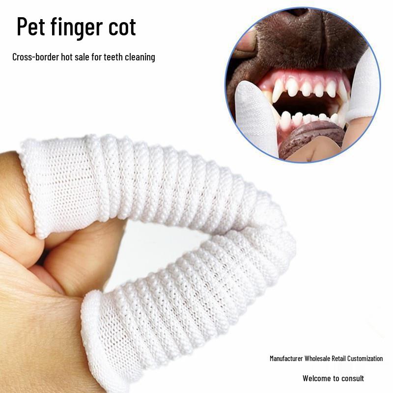 Pet Teeth Cleaning Finger Cots - Cat & Dog Dental Care