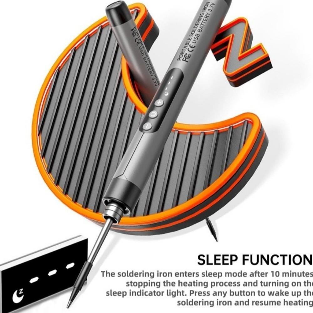 USB Rechargeable USB Soldering Iron Set Adjustable Temperature Cordless Soldering Pen Set  Home Use